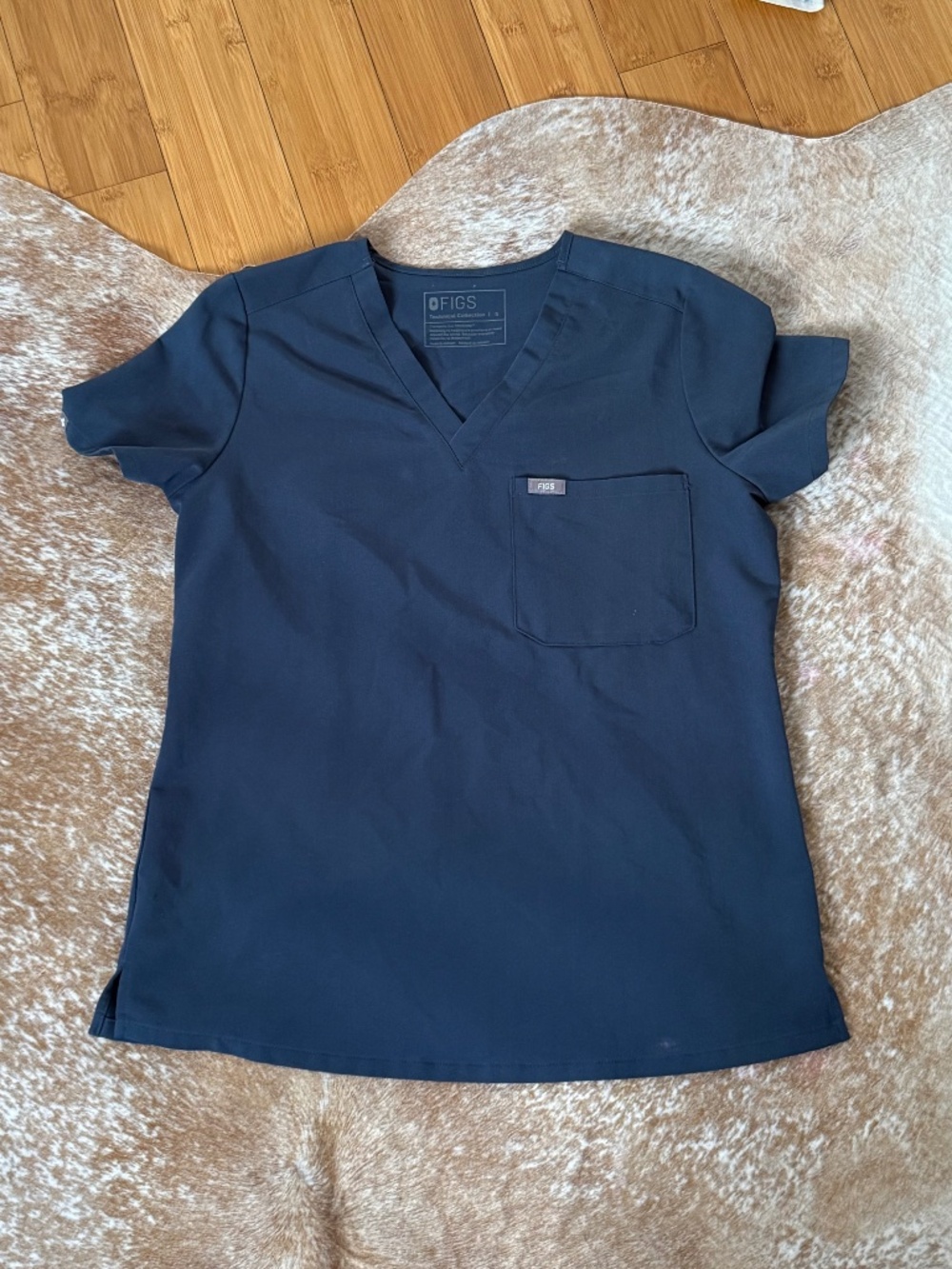 Figs Catarina Scrub Top Gray